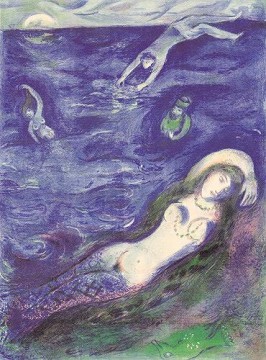 マルク・シャガール Painting - だから私は海から出てきた 現代のマルク・シャガール